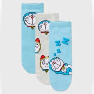 NWT NOSTALGIA doraemon socks - set of 3